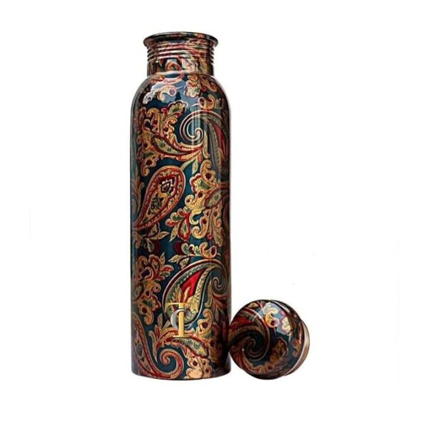 Pure Copper Designer Water Bottle