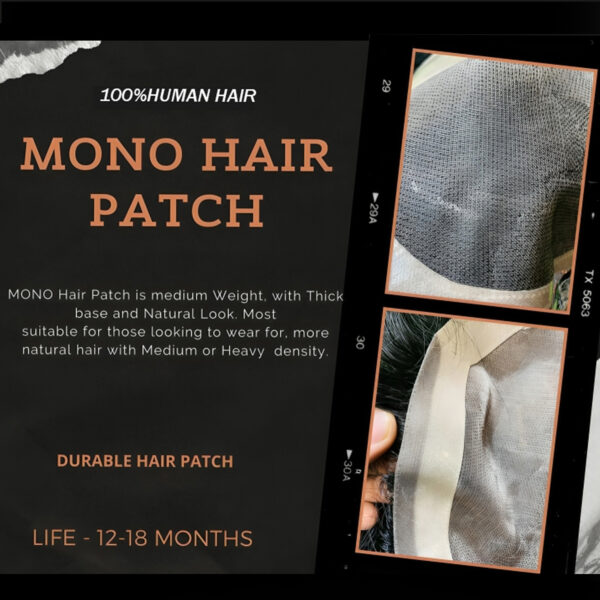 Mono Filament # best hair Mono Filament patch oregnal miraj hair patch