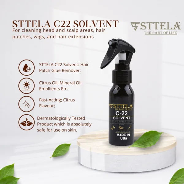 STTELA C22 Solvent: Hair Patch Glue Remover Patch Remover; Fast-Acting; Citrus Flavour; - Image 3