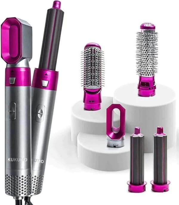 Sttela care 1000 watt 5-in-1 Functionality Hair Styler Curler Brush, curling, straightening, volumizing, and brushing  For Women. with 1 year warunty. - Image 2